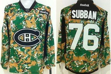 Montreal Canadiens #76 P.K. Subban 2014 Camo Jersey