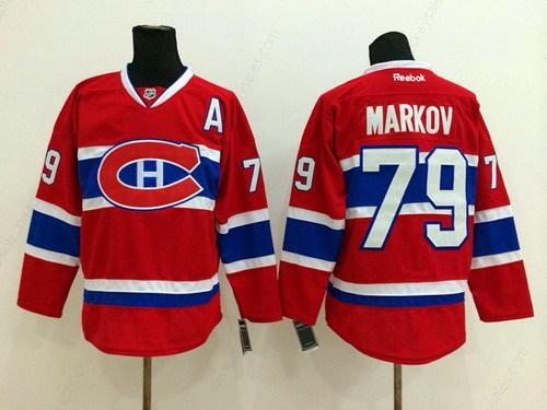 Montreal Canadiens #79 Andrei Markov Red Ch Jersey