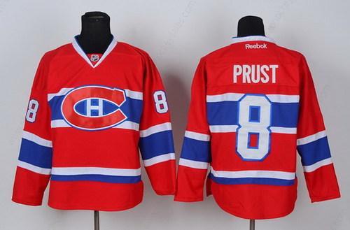 Montreal Canadiens #8 Brandon Prust Red Ch Jersey