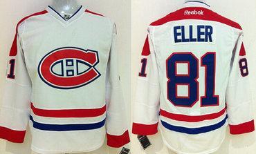 Montreal Canadiens #81 Lars Eller White Jersey