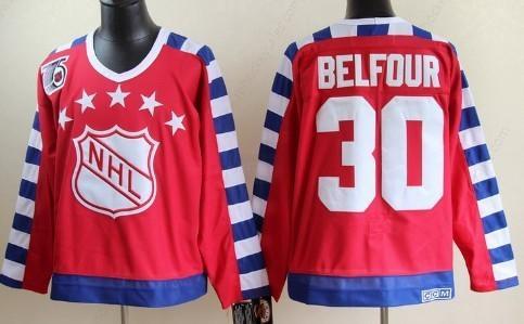 NHL 1992 All-Star #30 Ed Belfour Red 75Th Throwback CCM Jersey