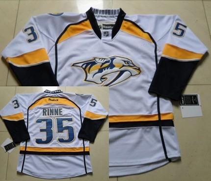 Nashville Predators #35 Pekka Rinne White Jersey