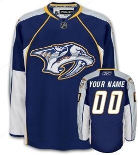 Nashville Predators Men’s Customized Blue Jersey