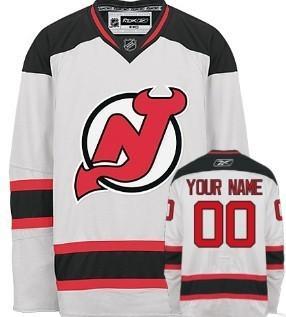 New Jersey Devils Men’s Customized White Jersey