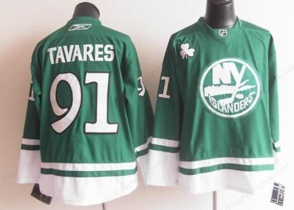 New York Islanders #91 John Tavares St. Patrick’S Day Green Jersey