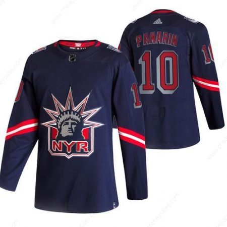 New York Rangers #10 Artemi Panarin Navy Men’s Adidas 2020-21 Reverse Retro Alternate NHL Jersey