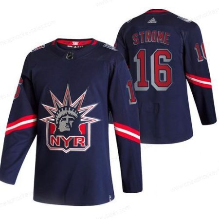 New York Rangers #16 Ryan Strome Navy Men’s Adidas 2020-21 Reverse Retro Alternate NHL Jersey