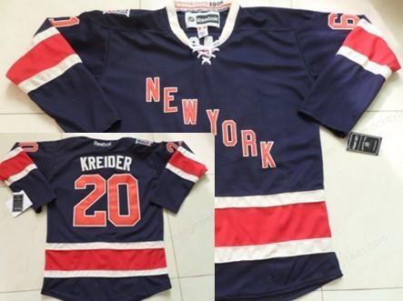 New York Rangers #20 Chris Kreider Navy Blue Third 85Th Jersey