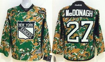 New York Rangers #27 Ryan Mcdonagh 2014 Camo Kids Jersey