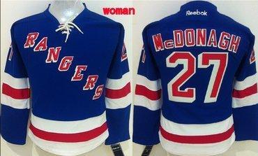 New York Rangers #27 Ryan Mcdonagh Light Blue Women’s Jersey