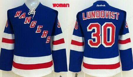 New York Rangers #30 Henrik Lundqvist Light Blue Women’s Jersey