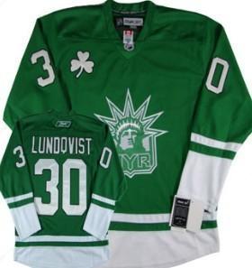 New York Rangers #30 Henrik Lundqvist St. Patrick’S Day Green Jersey