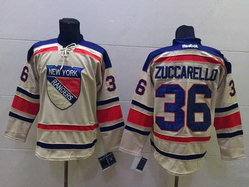 New York Rangers #36 Mats Zuccarello 2012 Winter Classic Cream Jersey