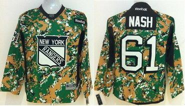 New York Rangers #61 Rick Nash 2014 Camo Kids Jersey