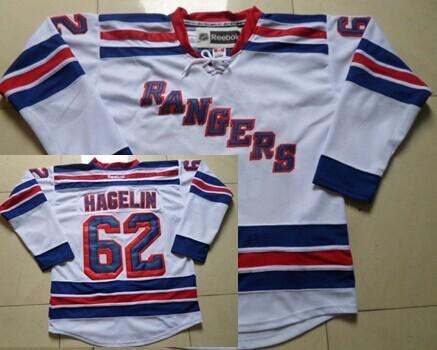 New York Rangers #62 Carl Hagelin White Jersey