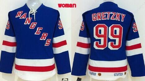 New York Rangers #99 Wayne Gretzky Light Blue Throwback CCM Women’s Jersey