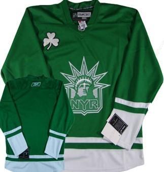 New York Rangers Blank St. Patrick’S Day Green Jersey