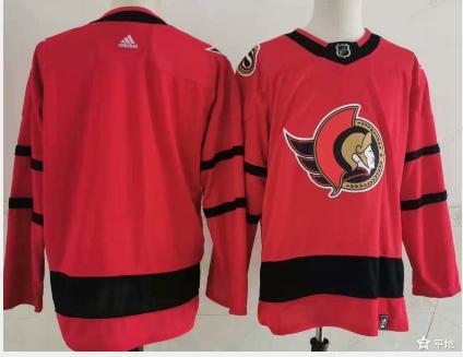 Ottawa Senators Blank Red Men’s Adidas 2020-21 Reverse Retro Alternate NHL Jersey