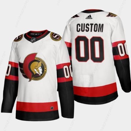 Ottawa Senators Custom Men’s Adidas 2020-21 Authentic Player Away Stitched NHL Jersey White