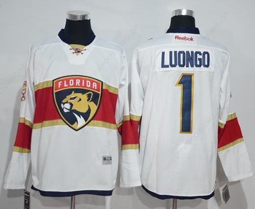 Panthers #1 Roberto Luongo White Road Stitched NHL Jersey