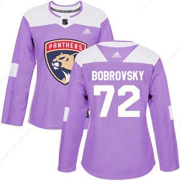 Panthers #72 Sergei Bobrovsky Purple Authentic Fights Cancer Women’s Stitched Hockey Jersey