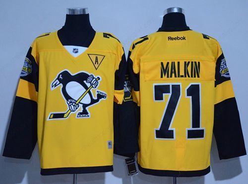 Penguins #71 Evgeni Malkin Gold 2017 Stadium Series Stitched NHL Jersey