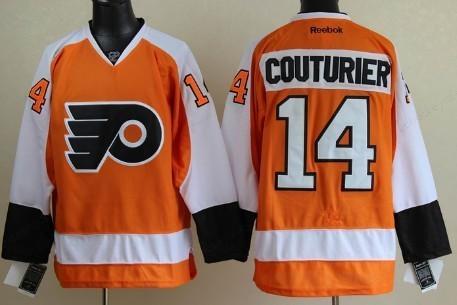 Philadelphia Flyers #14 Sean Couturier Orange Jersey