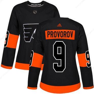 Philadelphia Flyers#9 Authentic Ivan Provorov Black Adidas NHL Alternate Women’s Jersey