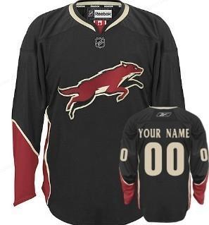 Phoenix Coyotes Men’s Customized Black Third Jersey