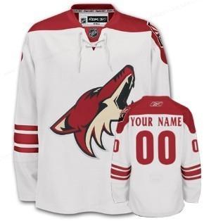 Phoenix Coyotes Men’s Customized White Jersey