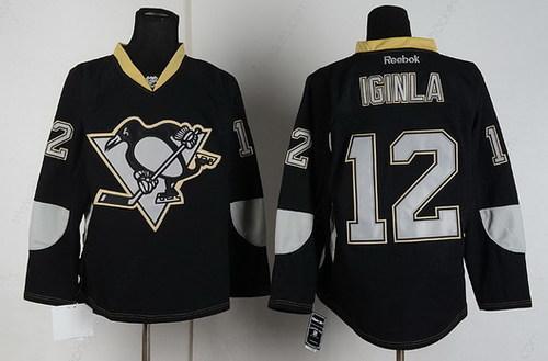 Pittsburgh Penguins #12 Jarome Iginla Black Ice Jersey