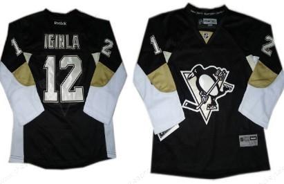 Pittsburgh Penguins #12 Jarome Iginla Black Kids Jersey