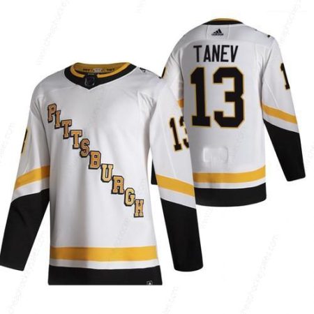 Pittsburgh Penguins #13 Brandon Tanev White Men’s Adidas 2020-21 Reverse Retro Alternate NHL Jersey