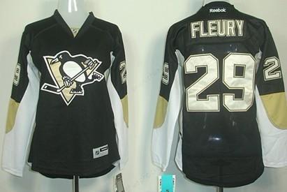 Pittsburgh Penguins #29 Marc-Andre Fleury Black Women’s Jersey