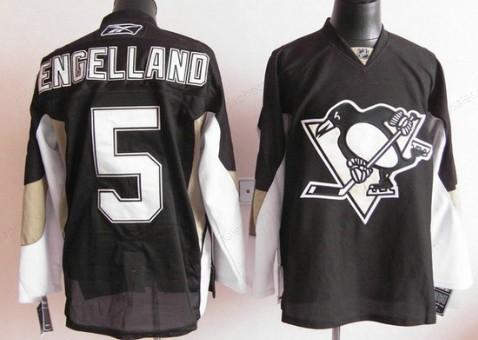 Pittsburgh Penguins #5 Deryk Engelland Black Jersey