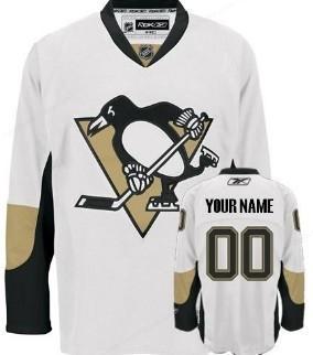 Pittsburgh Penguins Men’s Customized White Jersey