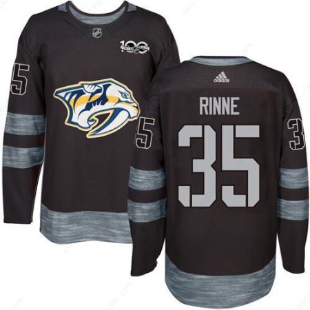 Predators #35 Pekka Rinne Black 1917-2017 100Th Anniversary Stitched NHL Jersey