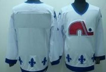 Quebec Nordiques Men’s Customized White CCM Jersey