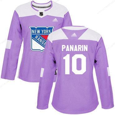 Rangers #10 Artemi Panarin Purple Authentic Fights Cancer Women’s Stitched Hockey Jersey