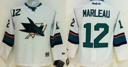 San Jose Sharks #12 Patrick Marleau 2014 White Kids Jersey