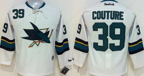 San Jose Sharks #39 Logan Couture 2014 White Kids Jersey