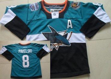 San Jose Sharks #8 Joe Pavelski 2015 Stadium Series Blue #2 Black Jersey