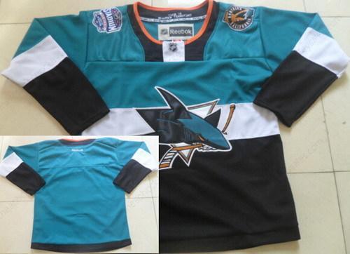 San Jose Sharks Blank 2015 Stadium Series Blue #2 Black Jersey