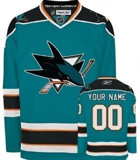 San Jose Sharks Men’s Customized Blue Jersey