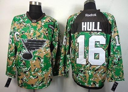 St. Louis Blues #16 Brett Hull 2014 Camo Jersey