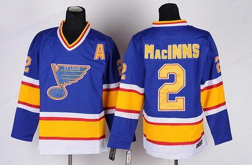 St. Louis Blues #2 Al Macinnis Blue Throwback CCM Jersey