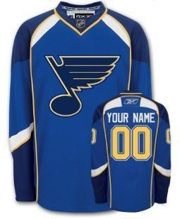 St. Louis Blues Men’s Customized Blue Jersey