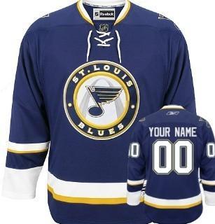 St. Louis Blues Men’s Customized Blue Third Jersey