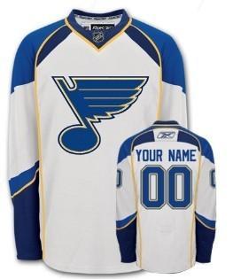 St. Louis Blues Men’s Customized White Jersey