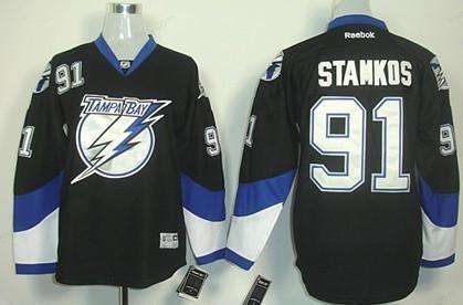 Tampa Bay Lightning #91 Steven Stamkos Black Kids Jersey